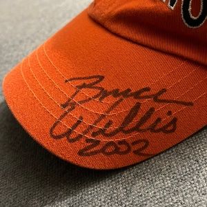 Bruce Willis Autographed /Signed Baseball Hat, Rare!
